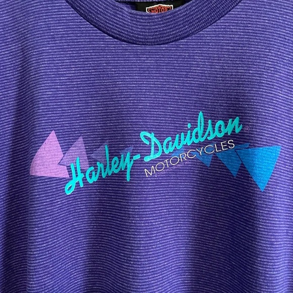 1994 Vintage Harley-Davidson Sturgis Purple Short Sleeve Tees - Picture 3 of 6